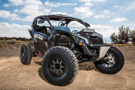 1 2018 Maverick X3 Turbo Can Am Stock Kmc Ks234 Gunmetal