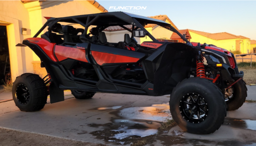 1 2021 Maverick X3 Max Ds Turbo R Can Am Fox Racing Quadboss Slicer Black