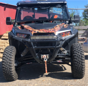 1 2018 General 1000 Eps Deluxe Polaris High Lifter Kmc Xs811 Rockstar Black