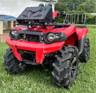 1 2008 Kvf750 Brute Force 4x4i Kawasaki Stock Itp Tsunami Black