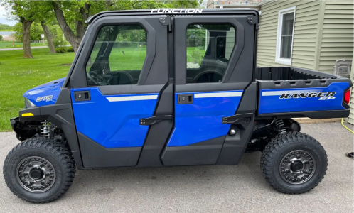 1 2022 Ranger Crew Sp 570 Northstar Edition Polaris Stock Black Rhino Armory Utv Gunmetal