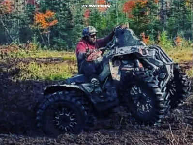 1 2022 Renegade 1000 X Mr Can Am Fox Fuel Offroad 20 Inch Fuel Strokes Black