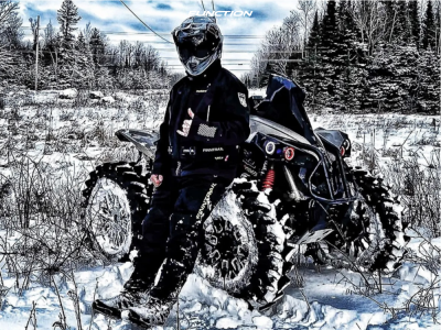 1 2022 Renegade 1000 X Mr Can Am Fox Fuel Offroad 20 Inch Fuel Strokes Black