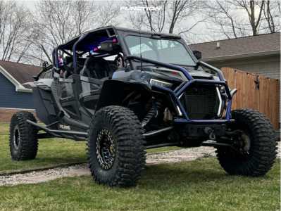 1 2021 Rzr Turbo S4 Polaris Fox Alba Racing Crusher Black