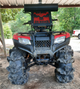 1 2022 Trx420fm1 Fourtrax Rancher 4x4 Honda Highlifter Frontline 556 Machined Black