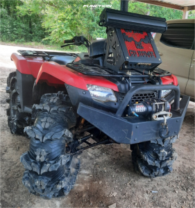 1 2022 Trx420fm1 Fourtrax Rancher 4x4 Honda Highlifter Frontline 556 Machined Black