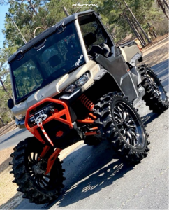 1 2023 Defender Hd10 X Mr With Doors Can Am Highlifter Fuel Offroad Arc Machined Black