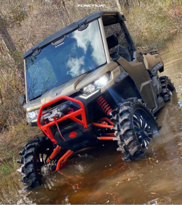 1 2023 Defender Hd10 X Mr With Doors Can Am Highlifter Fuel Offroad Arc Machined Black
