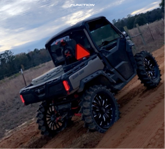 1 2023 Defender Hd10 X Mr With Doors Can Am Highlifter Fuel Offroad Arc Machined Black