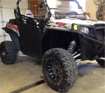 2012 Polaris RZR 900 - 14 x 7 - Raceline Mamba -  - 26 x 9