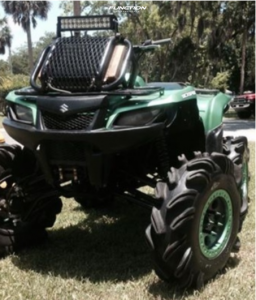 1 2006 Kingquad 700 Suzuki Lifted 9 Hella Outside Flares