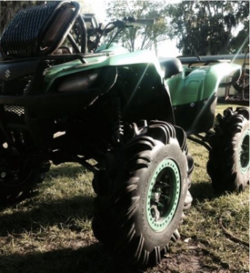 1 2006 Kingquad 700 Suzuki Lifted 9 Hella Outside Flares