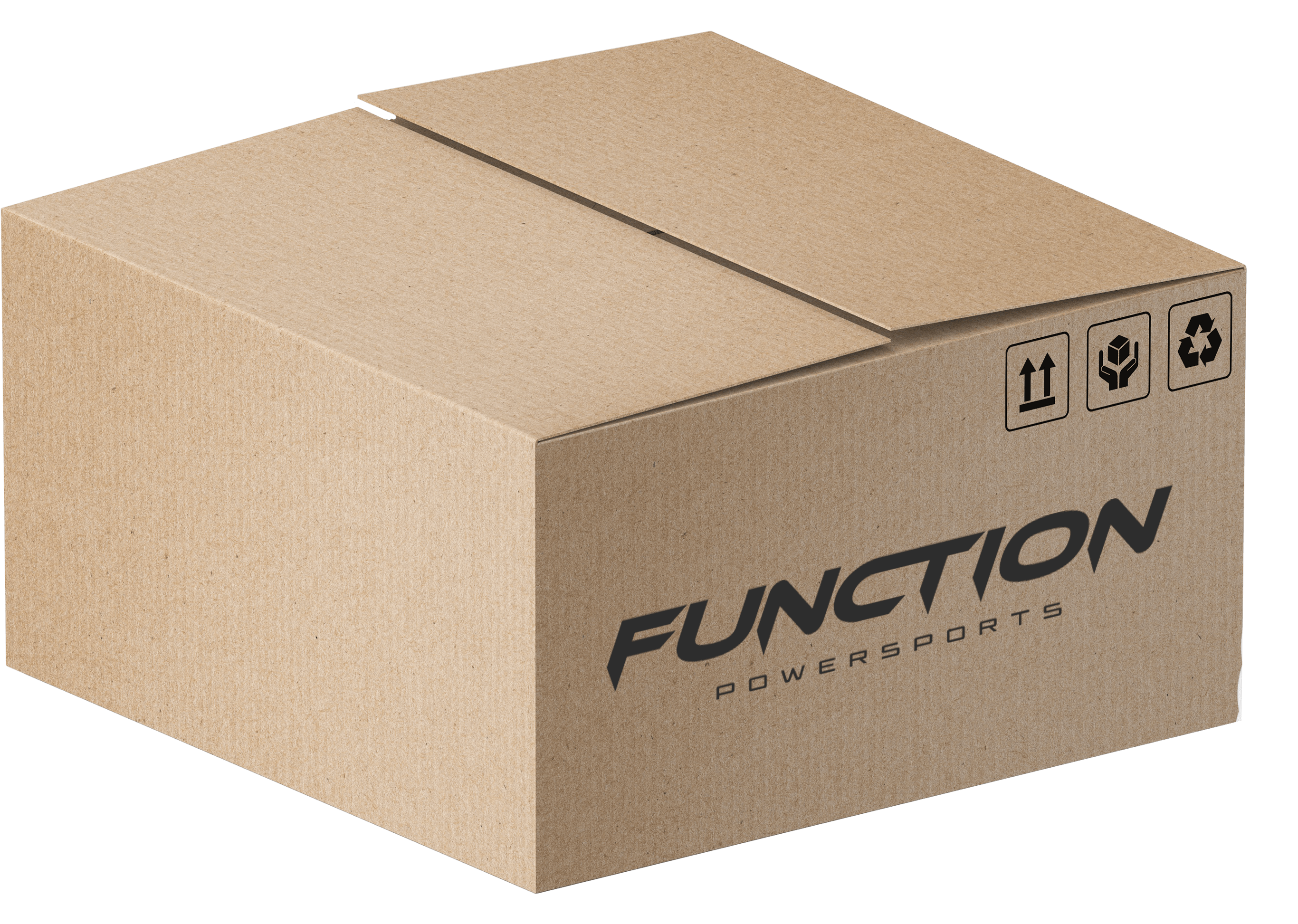 packing box with Function Powersports logo